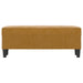 Bankje 100x35x41 cm fluweel bruin