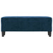 Bankje 100x35x41 cm fluweel blauw