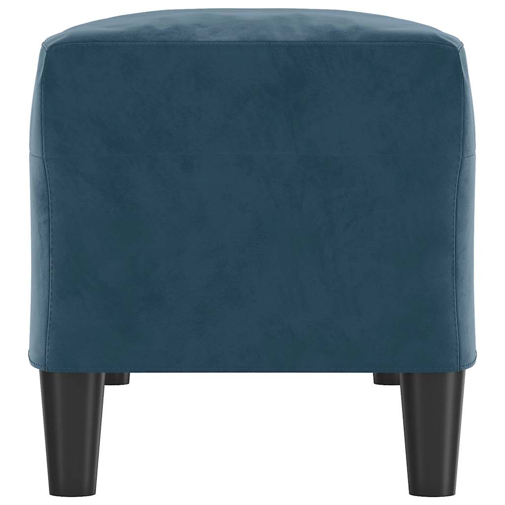 Bankje 100x35x41 cm fluweel blauw