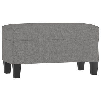 Bankje 70x35x41 cm stof donkergrijs