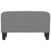 Bankje 70x35x41 cm stof donkergrijs