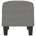 Bankje 70x35x41 cm stof donkergrijs