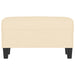Bankje 70x35x41 cm stof crèmekleurig