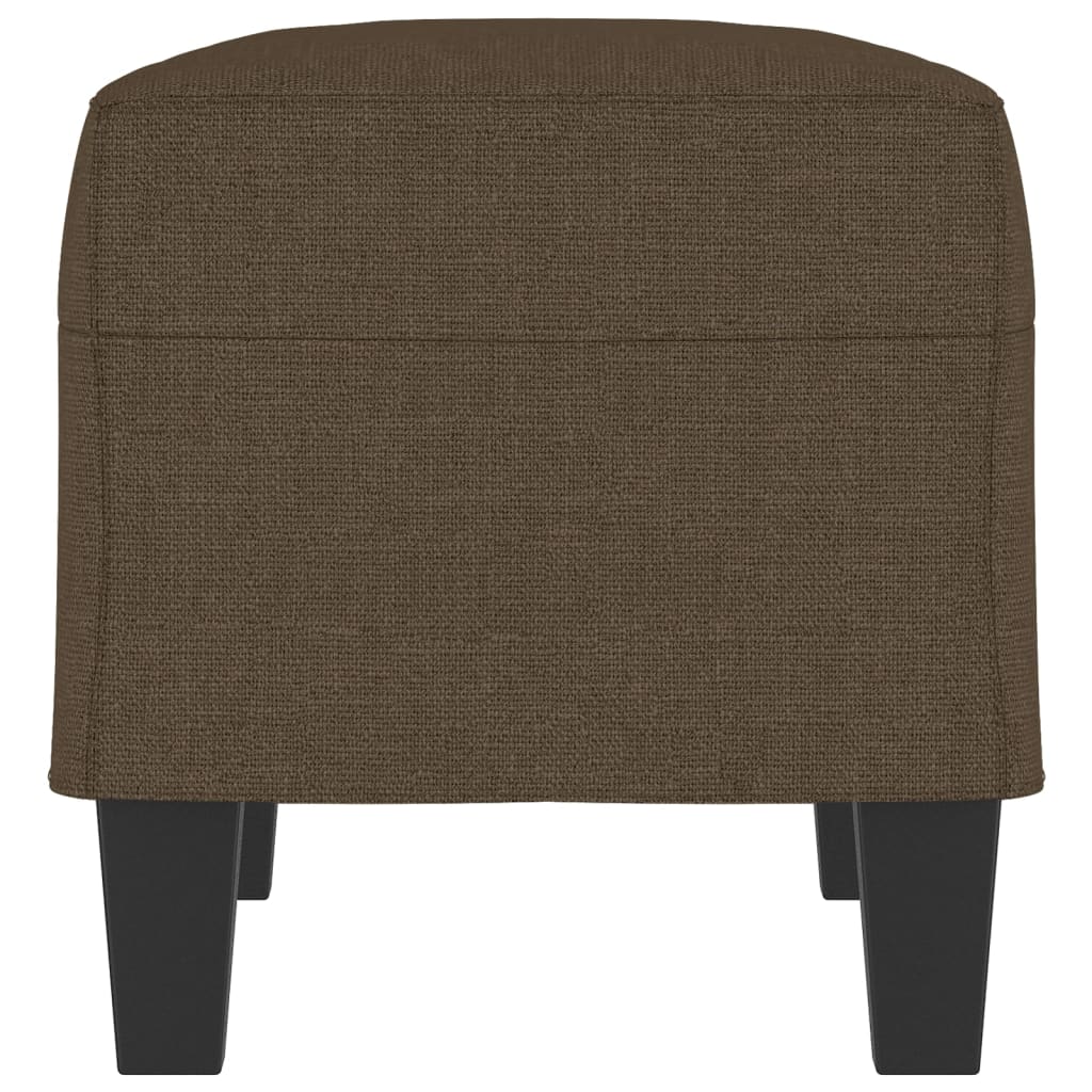 Bankje 70x35x41 cm stof bruin