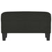 Bankje 70x35x41 cm stof zwart
