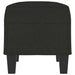 Bankje 70x35x41 cm stof zwart