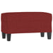 Bankje 70x35x41 cm stof wijnrood