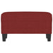 Bankje 70x35x41 cm stof wijnrood