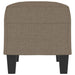 Bankje 70x35x41 cm stof taupe
