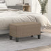 Bankje 70x35x41 cm stof taupe