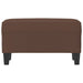 Bankje 70x35x41 cm kunstleer bruin