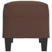 Bankje 70x35x41 cm kunstleer bruin