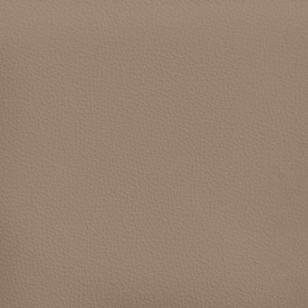 Bankje 70x35x41 cm kunstleer cappuccinokleurig
