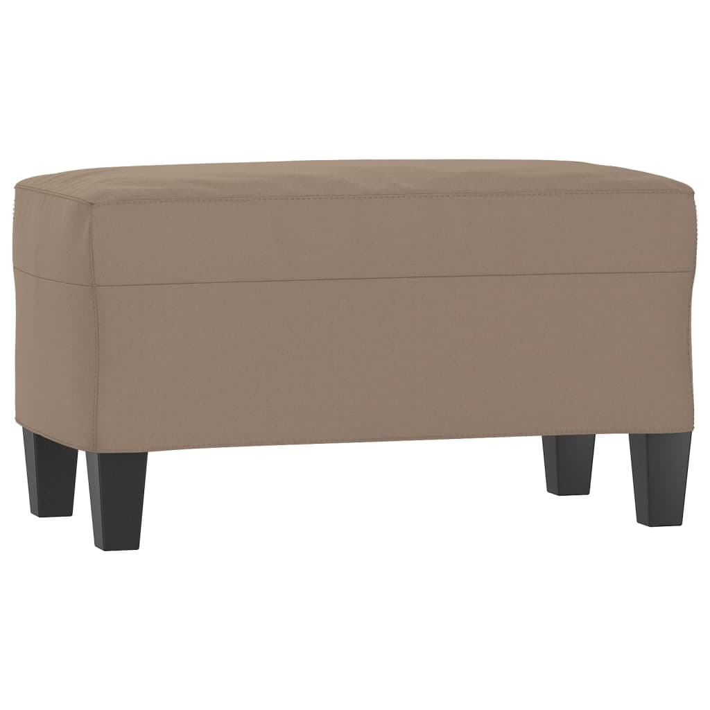 Bankje 70x35x41 cm microvezelstof taupe
