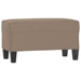 Bankje 70x35x41 cm microvezelstof taupe