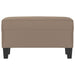 Bankje 70x35x41 cm microvezelstof taupe