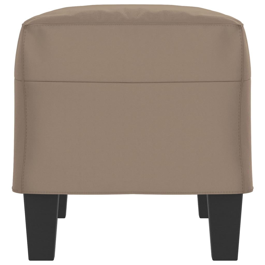Bankje 70x35x41 cm microvezelstof taupe