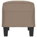 Bankje 70x35x41 cm microvezelstof taupe