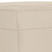 Bankje 70x35x41 cm microvezelstof crème