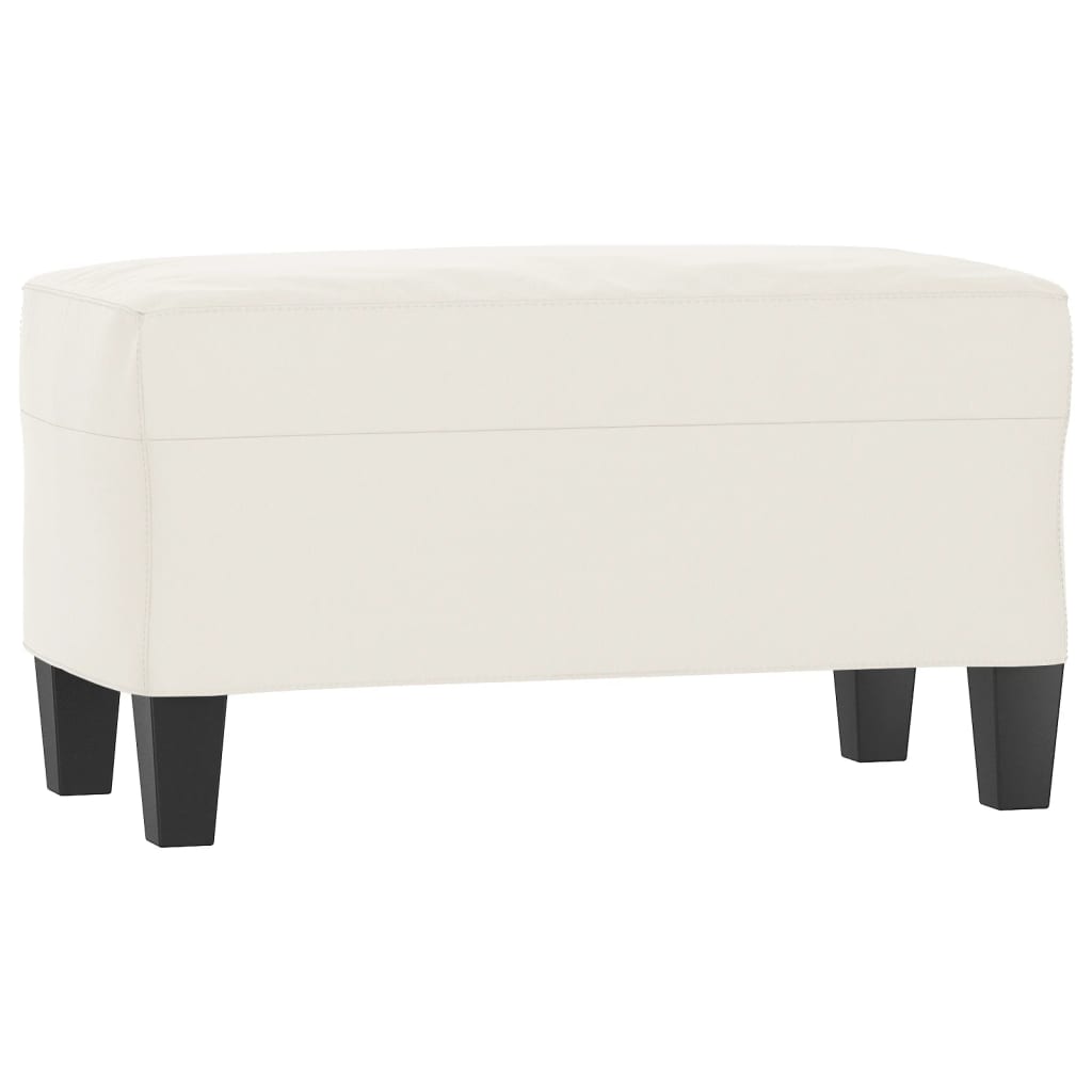 Bankje 70x35x41 cm microvezelstof beige