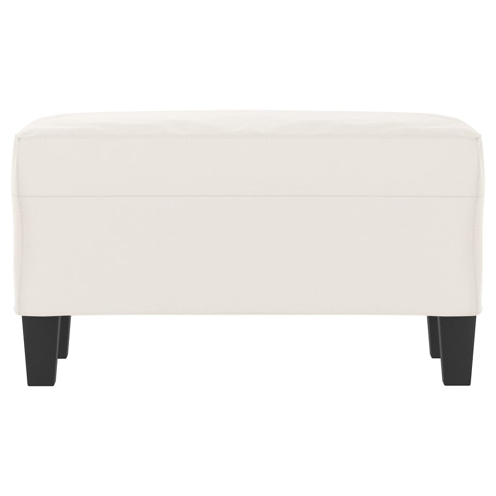 Bankje 70x35x41 cm microvezelstof beige