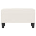 Bankje 70x35x41 cm microvezelstof beige