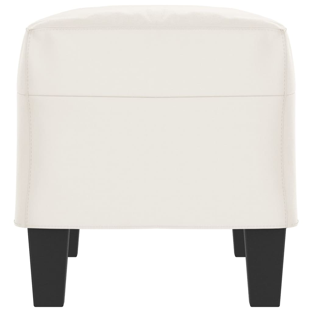Bankje 70x35x41 cm microvezelstof beige