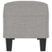 Bankje 100x35x41 cm stof lichtgrijs