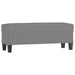 Bankje 100x35x41 cm stof donkergrijs