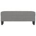 Bankje 100x35x41 cm stof donkergrijs