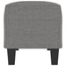 Bankje 100x35x41 cm stof donkergrijs