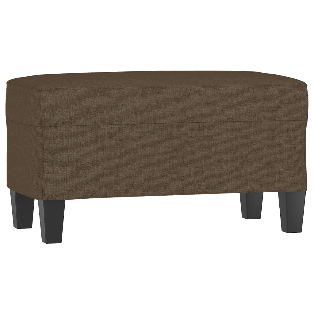 Bankje 100x35x41 cm stof bruin