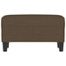 Bankje 100x35x41 cm stof bruin