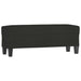 Bankje 100x35x41 cm stof zwart
