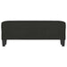 Bankje 100x35x41 cm stof zwart