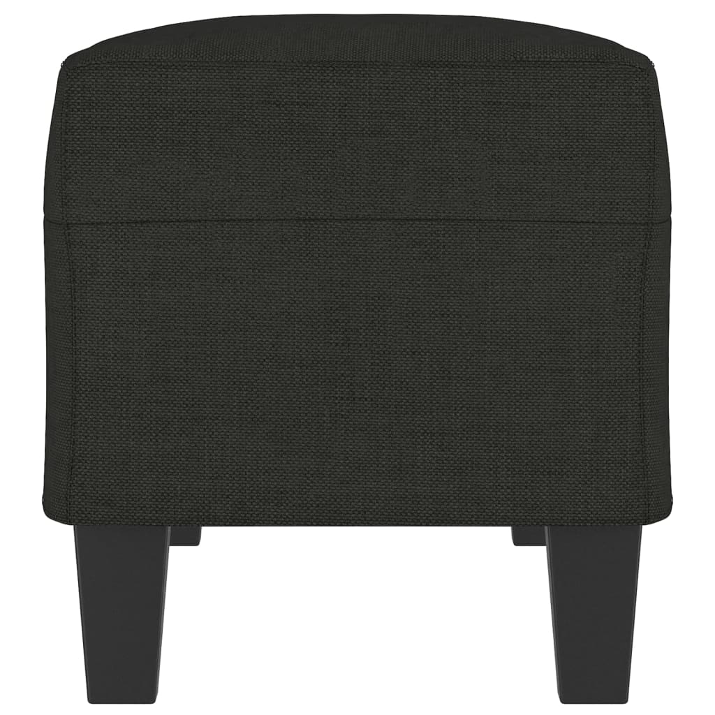 Bankje 100x35x41 cm stof zwart