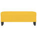 Bankje 100x35x41 cm stof lichtgeel