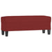 Bankje 100x35x41 cm stof wijnrood