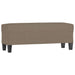 Bankje 100x35x41 cm stof taupe