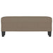 Bankje 100x35x41 cm stof taupe