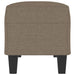 Bankje 100x35x41 cm stof taupe