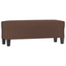 Bankje 100x35x41 cm kunstleer bruin