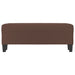 Bankje 100x35x41 cm kunstleer bruin