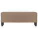 Bankje 100x35x41 cm kunstleer cappuccinokleurig