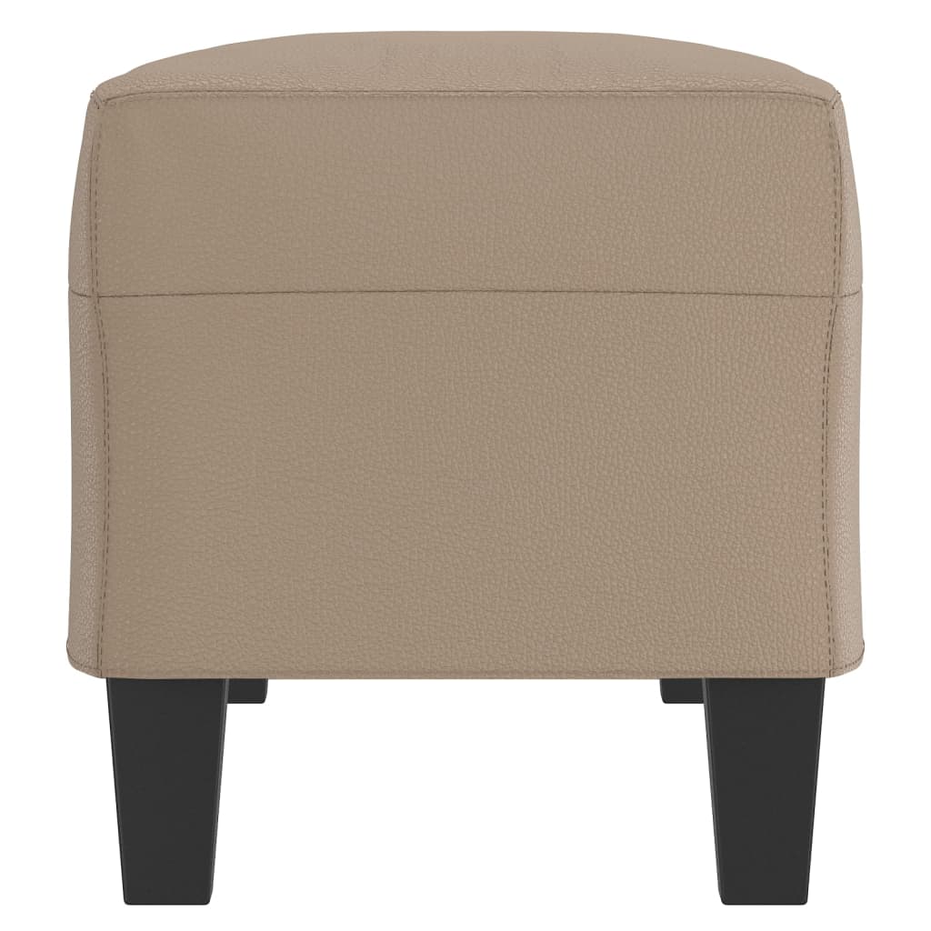 Bankje 100x35x41 cm kunstleer cappuccinokleurig