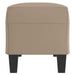 Bankje 100x35x41 cm kunstleer cappuccinokleurig