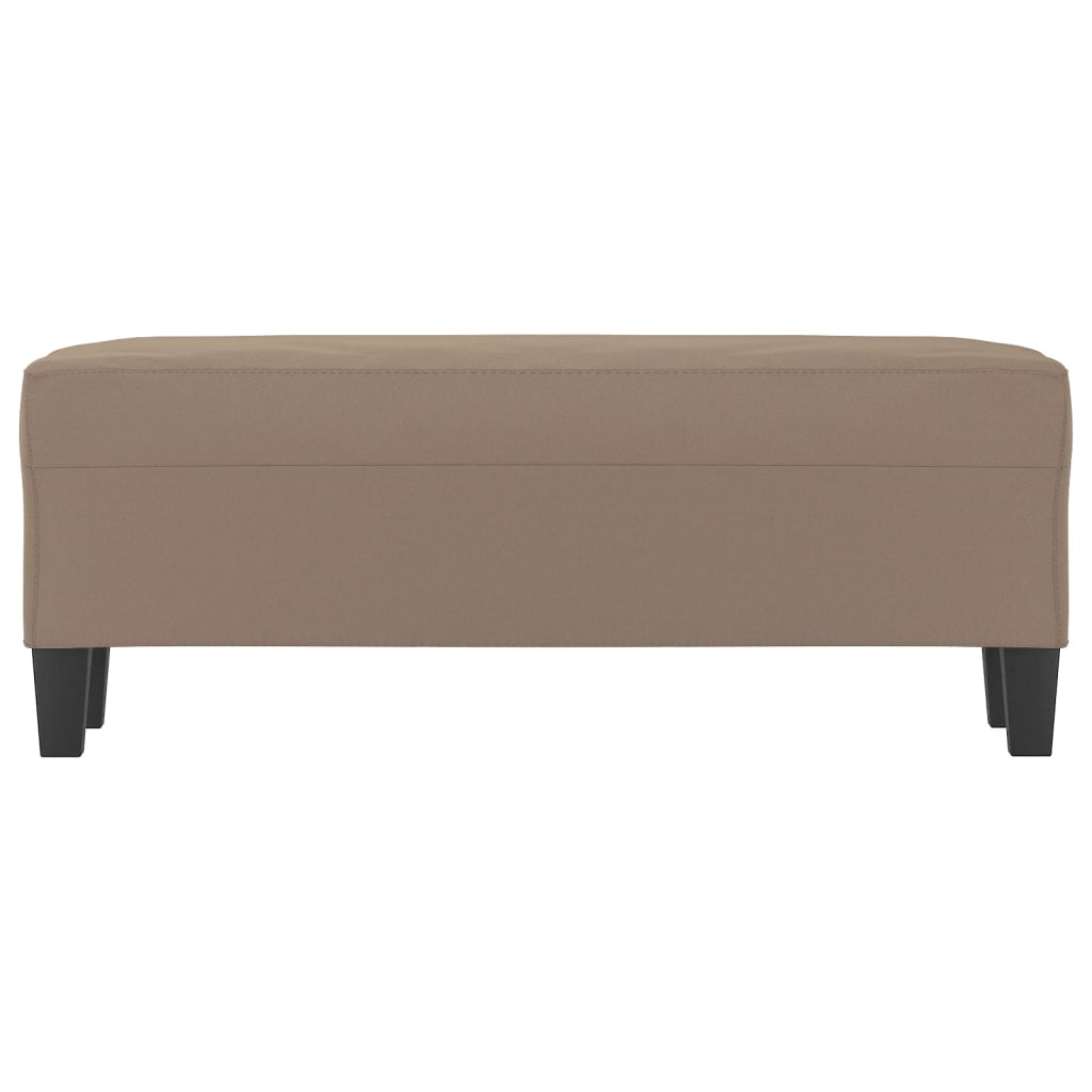 Bankje 100x35x41 cm microvezelstof taupe