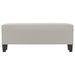 Bankje 100x35x41 cm microvezelstof stof lichtgrijs