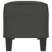Bankje 100x35x41 cm microvezelstof donkergrijs