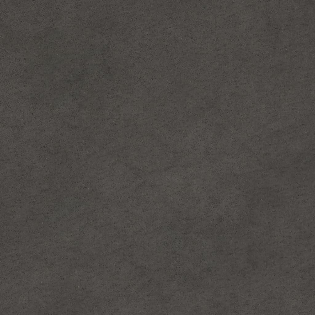 Bankje 100x35x41 cm microvezelstof donkergrijs